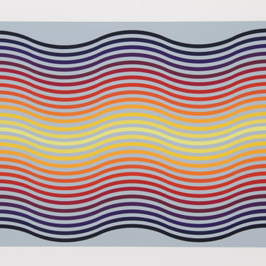 Rainbow Waves by Jurgen Peters, Serigraph, 1981 