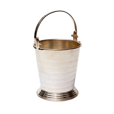 English Deco Silver Plate Ice Pail