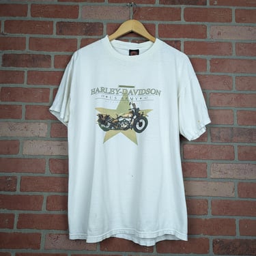 Vintage 90s Double Sided Harley Davidson WW2 Motorcycle ORIGINAL Easyriders Tee - Extra Large 