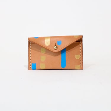 SALE // Simple Wallet // One Pocket // Hand-painted