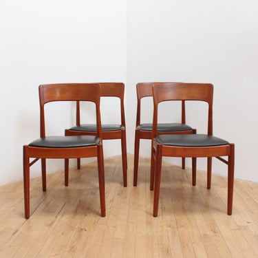 Kai Kristiansen KS Mobler Dining Chairs Model 26 Teak Danish Modern 