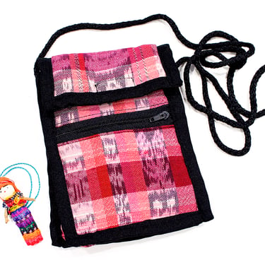 Deadstock VINTAGE: 1980s - Native Guatemalan Small Padded Bag Pouch - Native Textile - Coin, Kids - Boho, Hipster - SKU 1-C4-00029783 