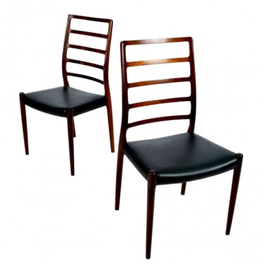 Set of 8 Niels Moller Model 82 Side Chairs