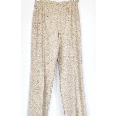 Vintage Michael Kors Pants Cream Wool Tweed / M 