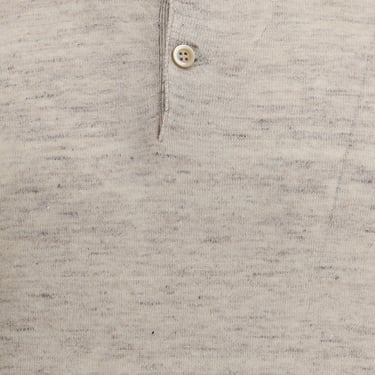 Brunello Cucinelli Men Linen Polo Shirt