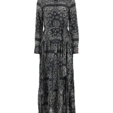 Golden Goose Deluxe Brand Women Printed Satin Chemisier Dress