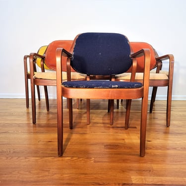 Mid Century Don Petitt for Knoll #1105 Set of Six Chairs 