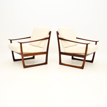 Pair of Danish Rosewood Armchairs by Peter Hvidt and Orla Mølgaard-Nielsen