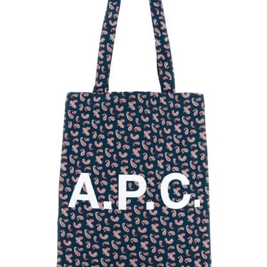 A.P.C. Women Printed Canvas Lou Shopping Bag