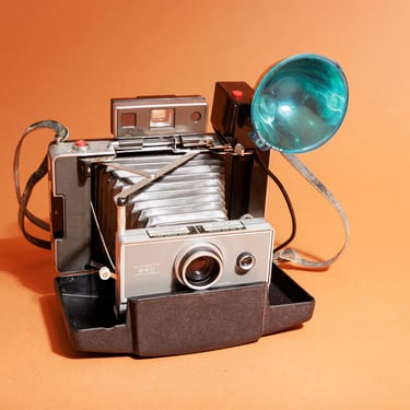 Vintage Grey Polaroid Automatic 240 Land Instant Folding Film Decor Prop Collectable Camera 