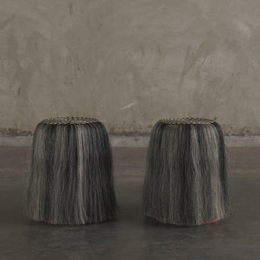 HORSE HAIR STOOL(S) BY ALDO ALVAREZ TOSTADO