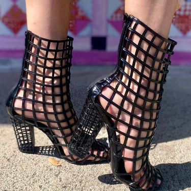 Yves Saint Laurent Cage Boot Heels