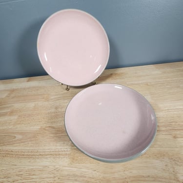 Discounted / Flawed / As Is - One Harkerware Pink and Gray Dinner Plate Multiples Available 