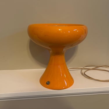 Space Aged 1960s Orange Table Lamp for Restoration - Free Shipping 