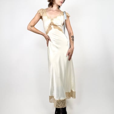 Something Old Something Blue 1930s Silk Slip