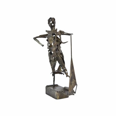 Midcentury Abbott Pattison Abstract Brutalist Metal Sculpture Figure 