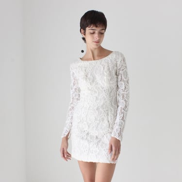 Vintage 60s Ivory Crochet Micro Mini Dress Mod | American Archive - San  Diego, CA | ATTIC