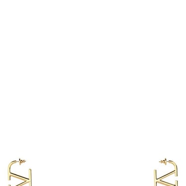 Valentino Garavani Woman Gold Metal Vlogo Earrings