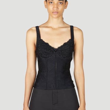 Balenciaga Women All-Over Logo Lingerie Top