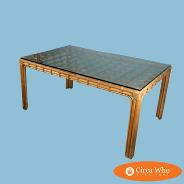 Vintage Bamboo Dinning Table