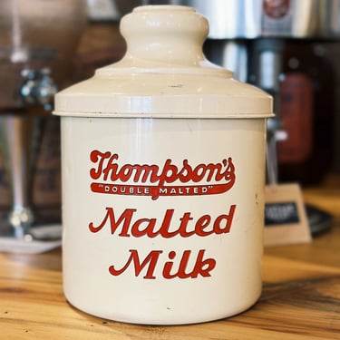 Thompson's Malted Milk Canister