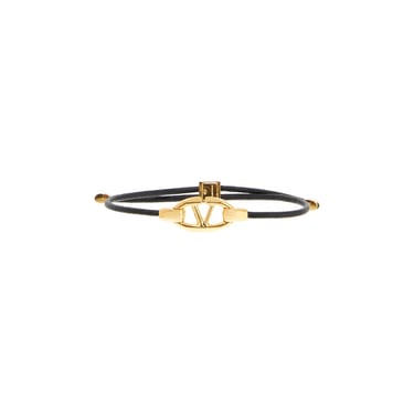 Valentino Garavani Leather Vlogo Bracelet 'The Bold Women