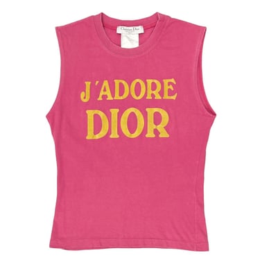 Dior 'J'Adore' Pink Logo Tank