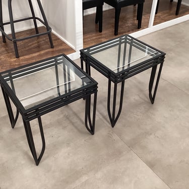 Pair of Black End Tables