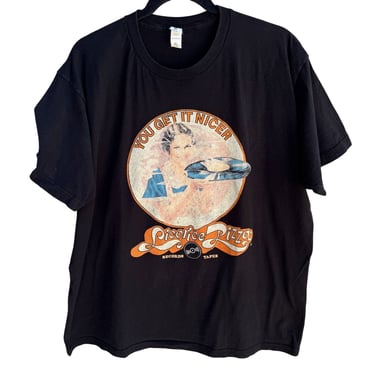 Licorice Pizza You Get It Nicer Vintage Style Graphic Record Mens Black Tee XL