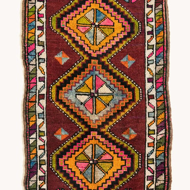 Vintage Turkish Mini Rug No. 603 | 1'9 x 3'3