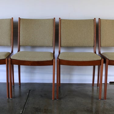 Danish Modern Johanne Andersen Style Teak Dining Chairs-Set of 4 (Four) 