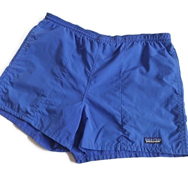 vintage Patagonia shorts / hiking shorts / 1990s Patagonia blue baggies swim hiking shorts Medium 
