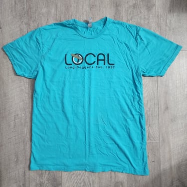 LOCAL Long Doggers Grill & Brews Aqua Tshirt unisex size XL 