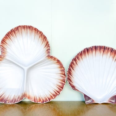 Pair of Oceana Clam Shell Platters