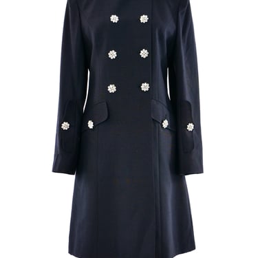 Crystal Accented Dress Coat