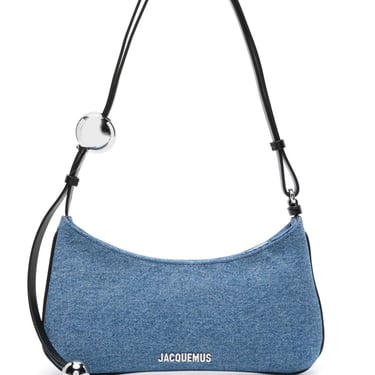 Jacquemus Women Le Bisou Perle Leather Shoulder Bag