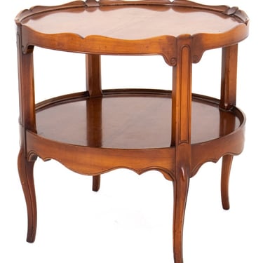 Mahogany Circular Tiered Table