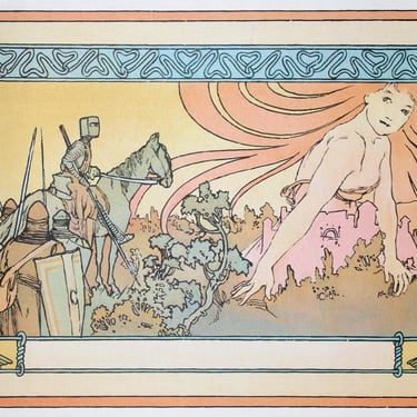 Alphonse Mucha, Soldiers Dream, Lithograph Poster 