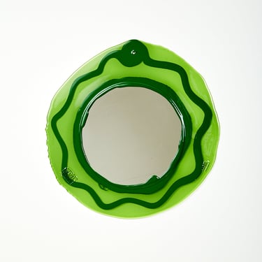 Round Mirror in Green