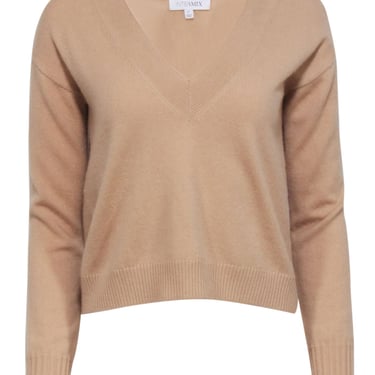 Intermix - Beige Cashmere V-neck Sweater Sz XS