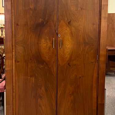 Item #AA151R English Art Deco Walnut Armoire by Ray & Miles of Liverpool, England c.1920