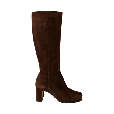 Chanel Brown Suede Boots