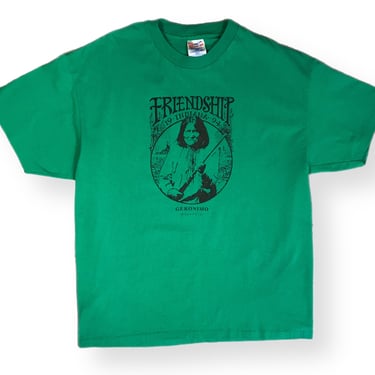 Vintage 90s Friendship Indiana Geronimo Native American Portrait T-Shirt Size XL 