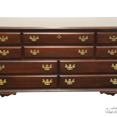 SUMTER CABINET Solid Cherry Traditional Style 64" Ten Drawer Dresser 8664-088 