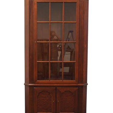 HIGH END Solid Mahogany Traditional Chippendale Style 41" Corner Curio Cabinet 1760-10 