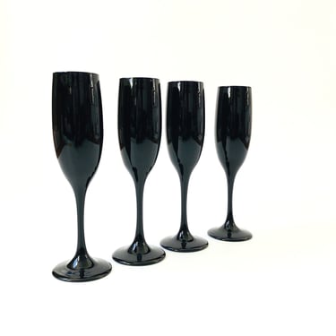 6.5 Oz Multi-Colored Champagne Flute Glasses Set of 6 Neman GB7841/MC 