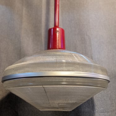 Massive Vintage Holophane Industrial Pendant Light