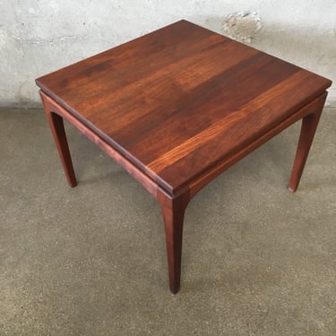 Mid Century Modern Small Solid Walnut Side Table | Urban Americana ...