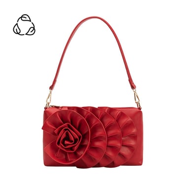 Florence Red Recycled Vegan Shoulder Bag Pre-Order 9/30