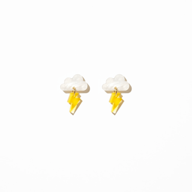 Lightning Cloud Mini Dangle Earrings